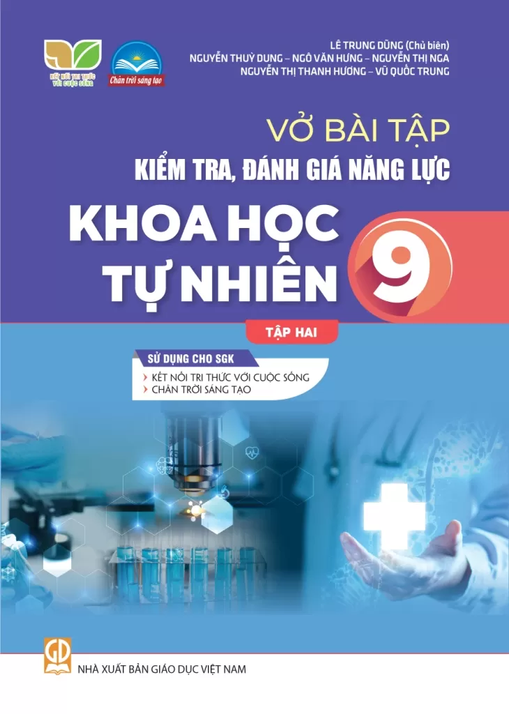 VỞ BÀI TẬP KIỂM TRA, ĐÁNH GIÁ NĂNG LỰC KHOA HỌC TỰ NHIÊN LỚP 9 - TẬP 2 (Sử dụng cho SGK Kết nối tri thức, Chân trời sáng tạo)